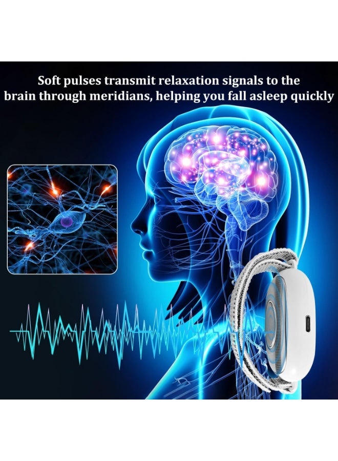 YelaJoy Handheld Sleep Aid Device, Anxiety Device, Relief Anxiety Help Sleep, Promotes Rest, Night Anxiety Therapy Relaxatio Pressure,USB Rechargeable(White) - Image 3